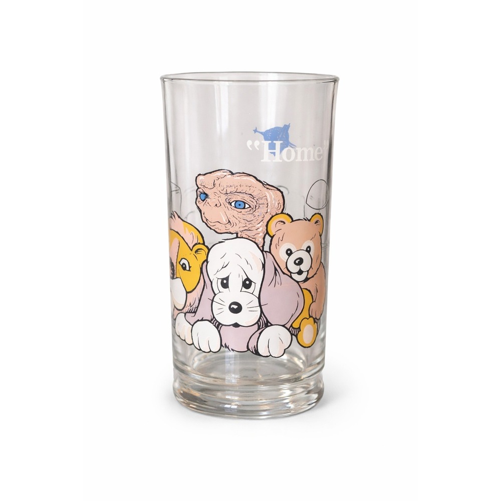 Vintage 1982 ET The Extra-Terrestrial Pizza Hut Collector Glass Home Scene Retro